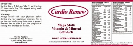 Multiple Vitamins & Minerals Supplement