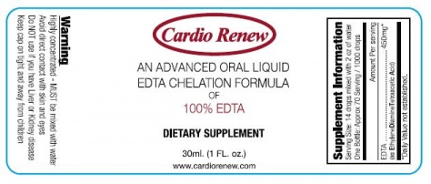 Cardio Renew Chelation Oral Therapy Products &ndash; 100% EDTA