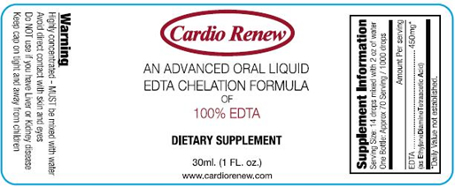 Cardio Renew Chelation Oral Therapy Products &ndash; 100% EDTA